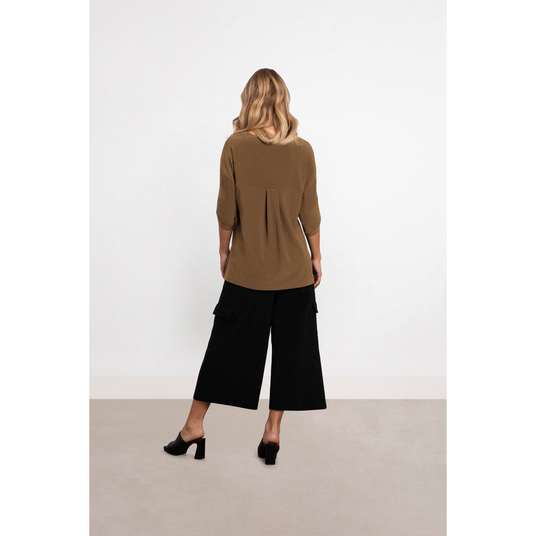 Safari Top, Elbow Sleeve Top 22258-4