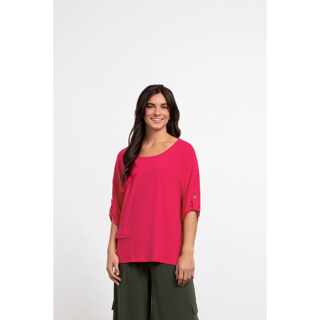 Safari Top, Elbow Sleeve Top 22258-4
