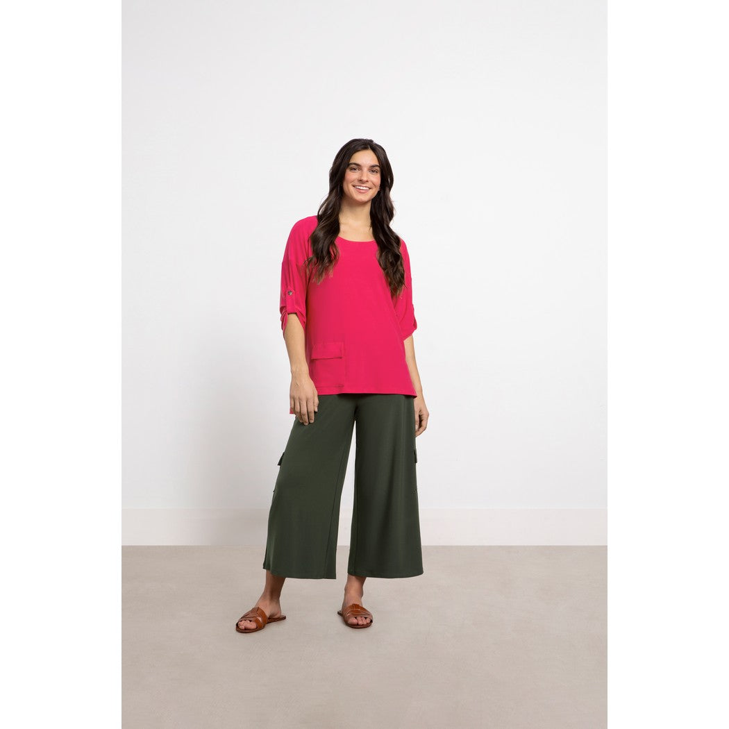 Safari Top, Elbow Sleeve Top 22258-4