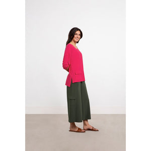Safari Top, Elbow Sleeve Top 22258-4